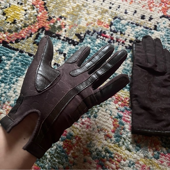Vintage 80s Isotoner brown leather gloves - Picture 10 of 10